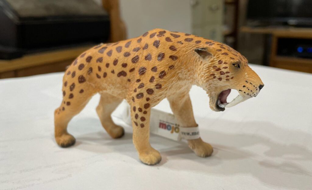 Sabre tooth tiger figurine